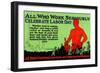 All Right Thinking Americans Are Constructive Workers-null-Framed Art Print