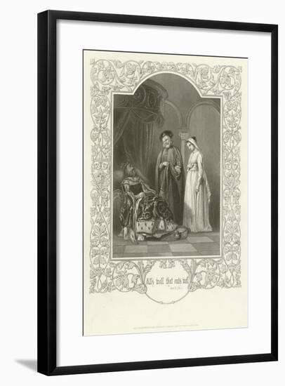 All's Well That Ends Well, Act Ii, Scene I-Joseph Kenny Meadows-Framed Giclee Print