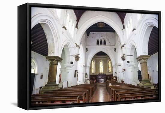 All Saints Anglican Church Interior-Matthew Williams-Ellis-Framed Stretched Canvas