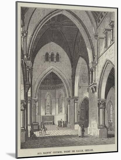 All Saints' Church, Point De Galle, Ceylon-null-Mounted Giclee Print