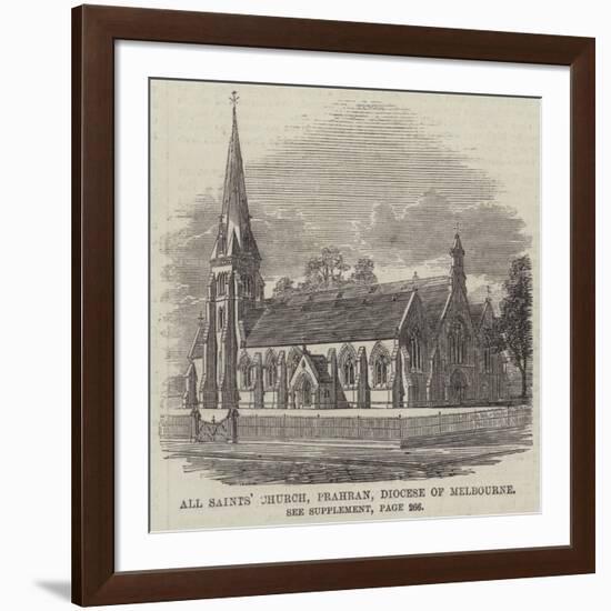 All Saints' Church, Prahran, Diocese of Melbourne-null-Framed Giclee Print