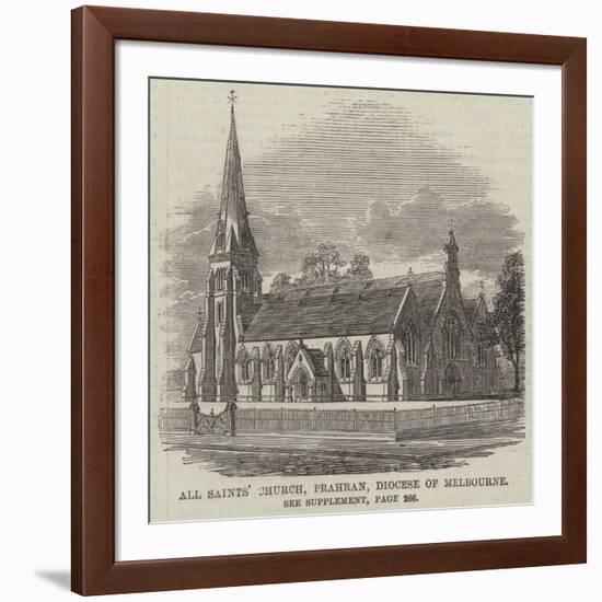 All Saints' Church, Prahran, Diocese of Melbourne-null-Framed Giclee Print