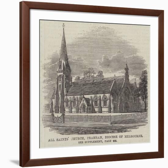 All Saints' Church, Prahran, Diocese of Melbourne-null-Framed Giclee Print