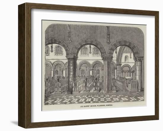 All Saints' Church, Walsoken, Norfolk-null-Framed Giclee Print