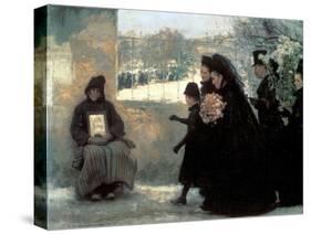 All Saints' Day, 1888-Emile Friant-Stretched Canvas