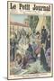 All Saints' Day: Honouring the Dead with Candles in a Spanish Cemetery-null-Mounted Art Print