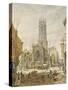 All Saints Pavement, York-Louise Ingram Rayner-Stretched Canvas