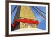 All Seeing Eyes of the Buddha, Boudhanath Stupa, UNESCO World Heritage Site, Kathmandu, Nepal, Asia-Peter Barritt-Framed Photographic Print