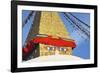 All Seeing Eyes of the Buddha, Boudhanath Stupa, UNESCO World Heritage Site, Kathmandu, Nepal, Asia-Peter Barritt-Framed Photographic Print