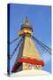 All Seeing Eyes of the Buddha, Boudhanath Stupa, UNESCO World Heritage Site, Kathmandu, Nepal, Asia-Peter Barritt-Stretched Canvas