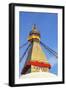 All Seeing Eyes of the Buddha, Boudhanath Stupa, UNESCO World Heritage Site, Kathmandu, Nepal, Asia-Peter Barritt-Framed Photographic Print