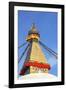 All Seeing Eyes of the Buddha, Boudhanath Stupa, UNESCO World Heritage Site, Kathmandu, Nepal, Asia-Peter Barritt-Framed Photographic Print