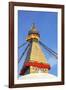 All Seeing Eyes of the Buddha, Boudhanath Stupa, UNESCO World Heritage Site, Kathmandu, Nepal, Asia-Peter Barritt-Framed Photographic Print