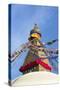 All Seeing Eyes of the Buddha, Boudhanath Stupa, UNESCO World Heritage Site, Kathmandu, Nepal, Asia-Peter Barritt-Stretched Canvas