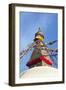 All Seeing Eyes of the Buddha, Boudhanath Stupa, UNESCO World Heritage Site, Kathmandu, Nepal, Asia-Peter Barritt-Framed Photographic Print