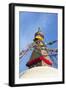 All Seeing Eyes of the Buddha, Boudhanath Stupa, UNESCO World Heritage Site, Kathmandu, Nepal, Asia-Peter Barritt-Framed Photographic Print