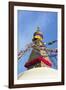 All Seeing Eyes of the Buddha, Boudhanath Stupa, UNESCO World Heritage Site, Kathmandu, Nepal, Asia-Peter Barritt-Framed Photographic Print