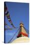 All Seeing Eyes of the Buddha, Boudhanath Stupa, UNESCO World Heritage Site, Kathmandu, Nepal, Asia-Peter Barritt-Stretched Canvas