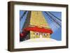 All Seeing Eyes of the Buddha, Boudhanath Stupa, UNESCO World Heritage Site, Kathmandu, Nepal, Asia-Peter Barritt-Framed Premium Photographic Print