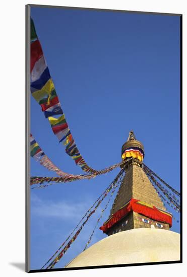 All Seeing Eyes of the Buddha, Boudhanath Stupa, UNESCO World Heritage Site, Kathmandu, Nepal, Asia-Peter Barritt-Mounted Photographic Print