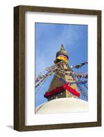 All Seeing Eyes of the Buddha, Boudhanath Stupa, UNESCO World Heritage Site, Kathmandu, Nepal, Asia-Peter Barritt-Framed Photographic Print