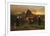 All Soul's Day in the Cemetery-Ludwig Friedrich Wilhelm Riefstahl-Framed Giclee Print