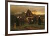 All Soul's Day in the Cemetery-Ludwig Friedrich Wilhelm Riefstahl-Framed Giclee Print