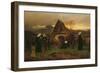 All Soul's Day in the Cemetery-Ludwig Friedrich Wilhelm Riefstahl-Framed Premium Giclee Print