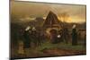 All Soul's Day in the Cemetery-Ludwig Friedrich Wilhelm Riefstahl-Mounted Giclee Print