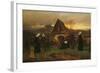 All Soul's Day in the Cemetery-Ludwig Friedrich Wilhelm Riefstahl-Framed Giclee Print