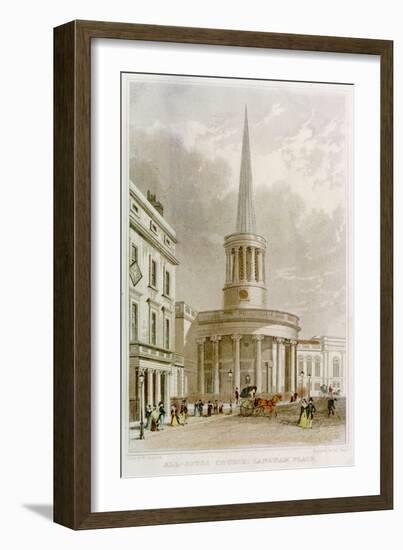 All Souls Church-null-Framed Art Print