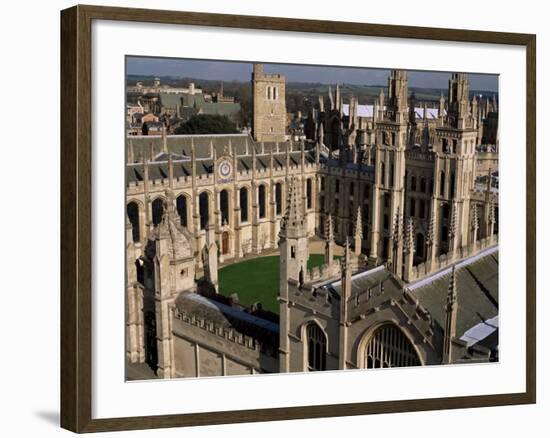 All Souls College and Quadrangle, Oxford, Oxfordshire, England, United Kingdom-Duncan Maxwell-Framed Photographic Print