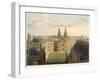 All Souls College, Ttop of Radcliffe Library, History of Oxford, Engraved by J. Bluck-Augustus Charles Pugin-Framed Giclee Print