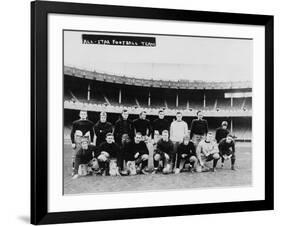 All Star Football Team Photograph-Lantern Press-Framed Art Print