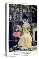 All That Charms the Children.., French Postcard, C1900-null-Stretched Canvas