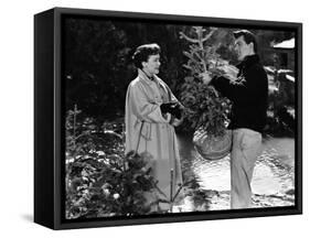 All That Heaven Allows, Jane Wyman, Rock Hudson, 1955-null-Framed Stretched Canvas