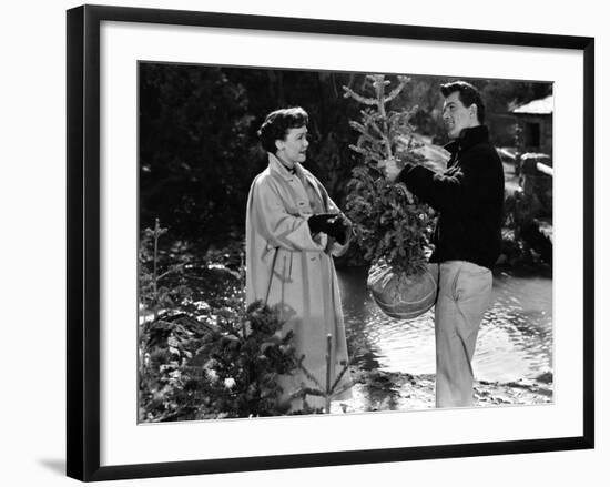 All That Heaven Allows, Jane Wyman, Rock Hudson, 1955-null-Framed Photo