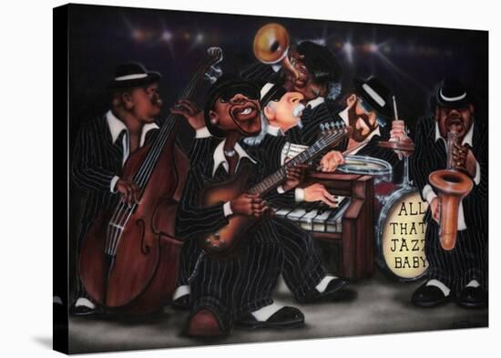 All That Jazz, Baby!-Leonard Jones-Stretched Canvas