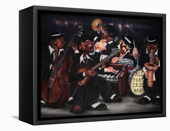 All That Jazz, Baby!-Leonard Jones-Framed Stretched Canvas