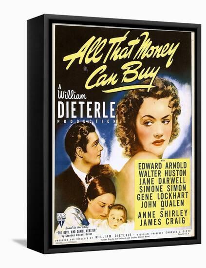 All That Money Can Buy (aka the Devil and Daniel Webster), James Craig, Anne Shirley, 1940-null-Framed Stretched Canvas