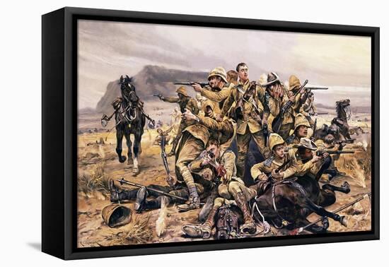 All That Was Left of Them-Richard Caton Woodville-Framed Stretched Canvas