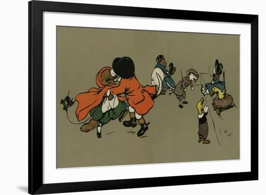 All the Animals at the Fancy Dress Ball-Cecil Aldin-Framed Premium Giclee Print