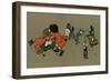 All the Animals at the Fancy Dress Ball-Cecil Aldin-Framed Art Print