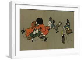 All the Animals at the Fancy Dress Ball-Cecil Aldin-Framed Art Print