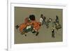 All the Animals at the Fancy Dress Ball-Cecil Aldin-Framed Art Print