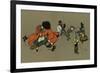 All the Animals at the Fancy Dress Ball-Cecil Aldin-Framed Art Print