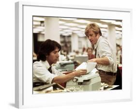 All The President's Men, Dustin Hoffman, Robert Redford, 1976-null-Framed Photo
