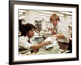 All The President's Men, Dustin Hoffman, Robert Redford, 1976-null-Framed Photo