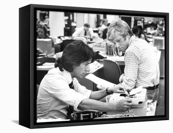 All the President's Men, Dustin Hoffman, Robert Redford, 1976-null-Framed Stretched Canvas