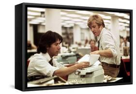 All the President's Men, Dustin Hoffman, Robert Redford, 1976-null-Framed Stretched Canvas